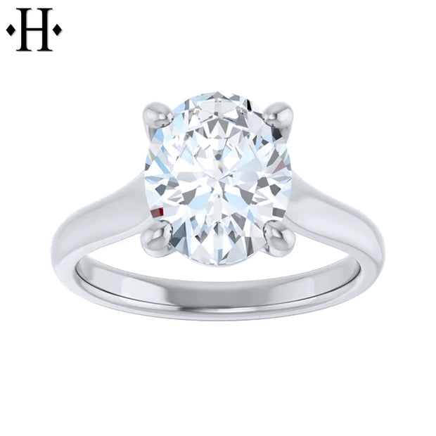 2.07ctw Oval Cut Lab Grown Diamond Ring