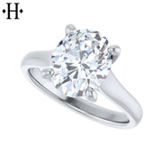 2.07ctw Oval Cut Lab Grown Diamond Ring