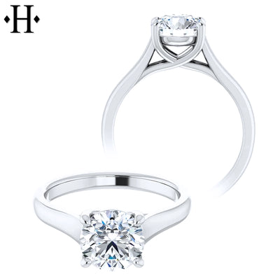 1.50ct Round Cut Lab Grown Diamond Ring