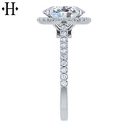 0.75ctr-2.00ctr Oval Cut Lab Grown Diamond Ring