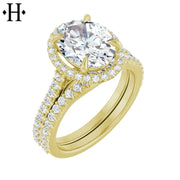 0.75ctr-2.00ctr Oval Cut Lab Grown Diamond Ring