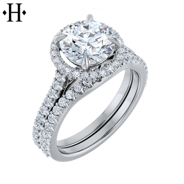 0.75ctr-2.00ctr Round Cut Lab Grown Diamond Ring