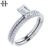 0.94ctw Emerald Cut Lab Grown Diamond Ring