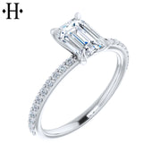 1.43ctw Emerald Cut Lab Grown Diamond Ring