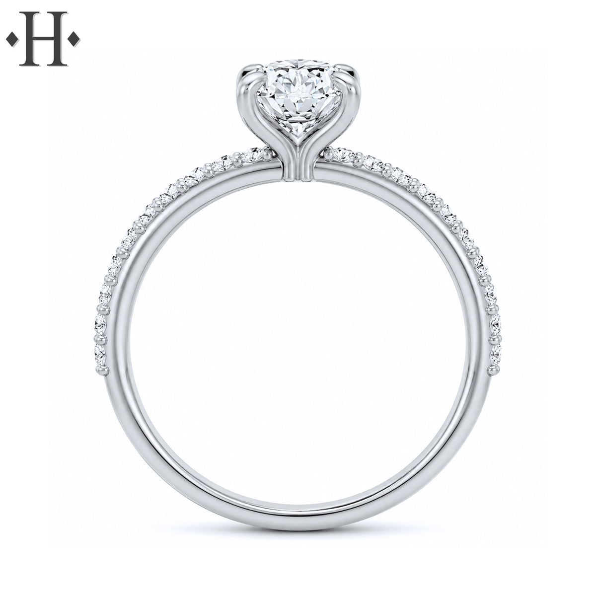 1.21ctw Oval Cut Lab Grown Diamond Ring