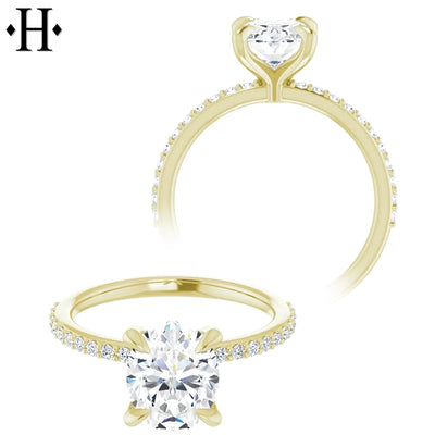 1.81ctw Oval Cut Lab Grown Diamond Ring