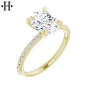 1.81ctw Oval Cut Lab Grown Diamond Ring