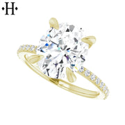 3.33ctw Oval Cut Lab Grown Diamond Ring