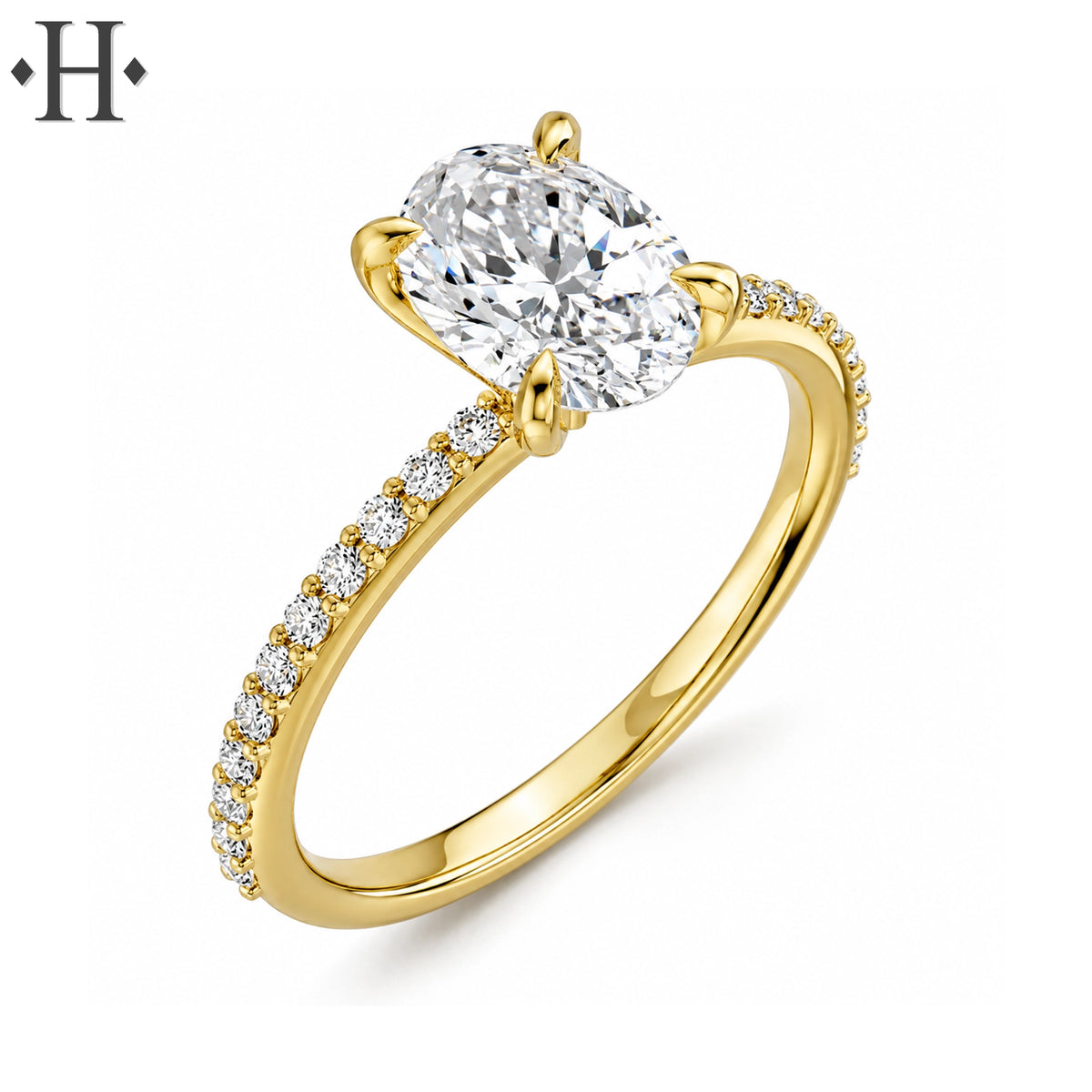 1.81ctw Oval Cut Lab Grown Diamond Ring