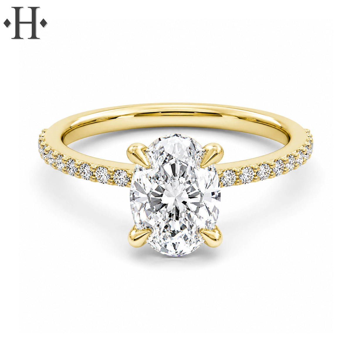 1.81ctw Oval Cut Lab Grown Diamond Ring