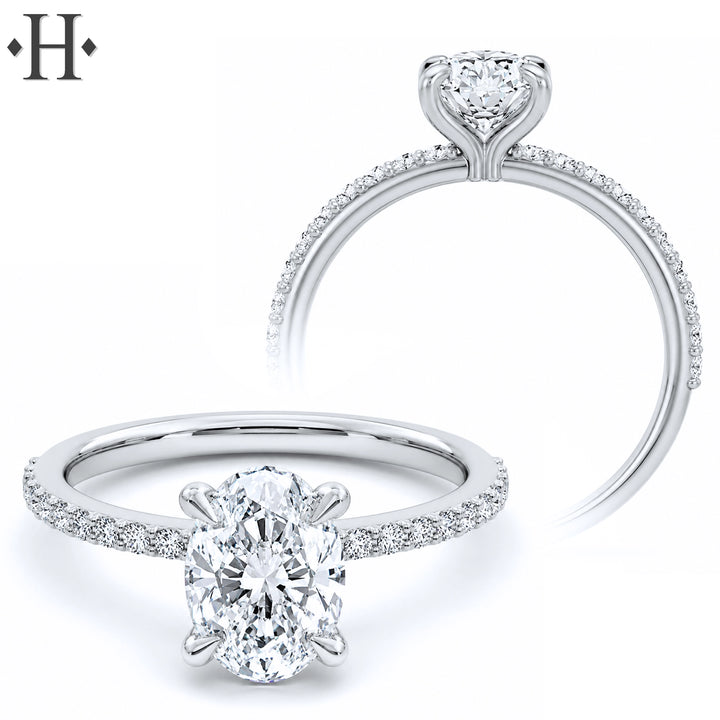 1.21ctw Oval Cut Lab Grown Diamond Ring
