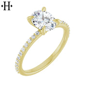 1.20cts Oval Cut Lab Grown Diamond Ring