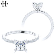 1.20cts Princess Cut Lab Grown Diamond Ring