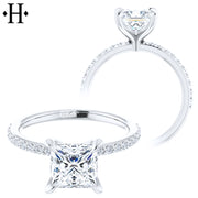 1.81cts Princess Cut Lab Grown Diamond Ring