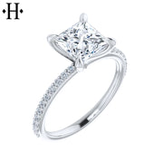 1.81cts Princess Cut Lab Grown Diamond Ring