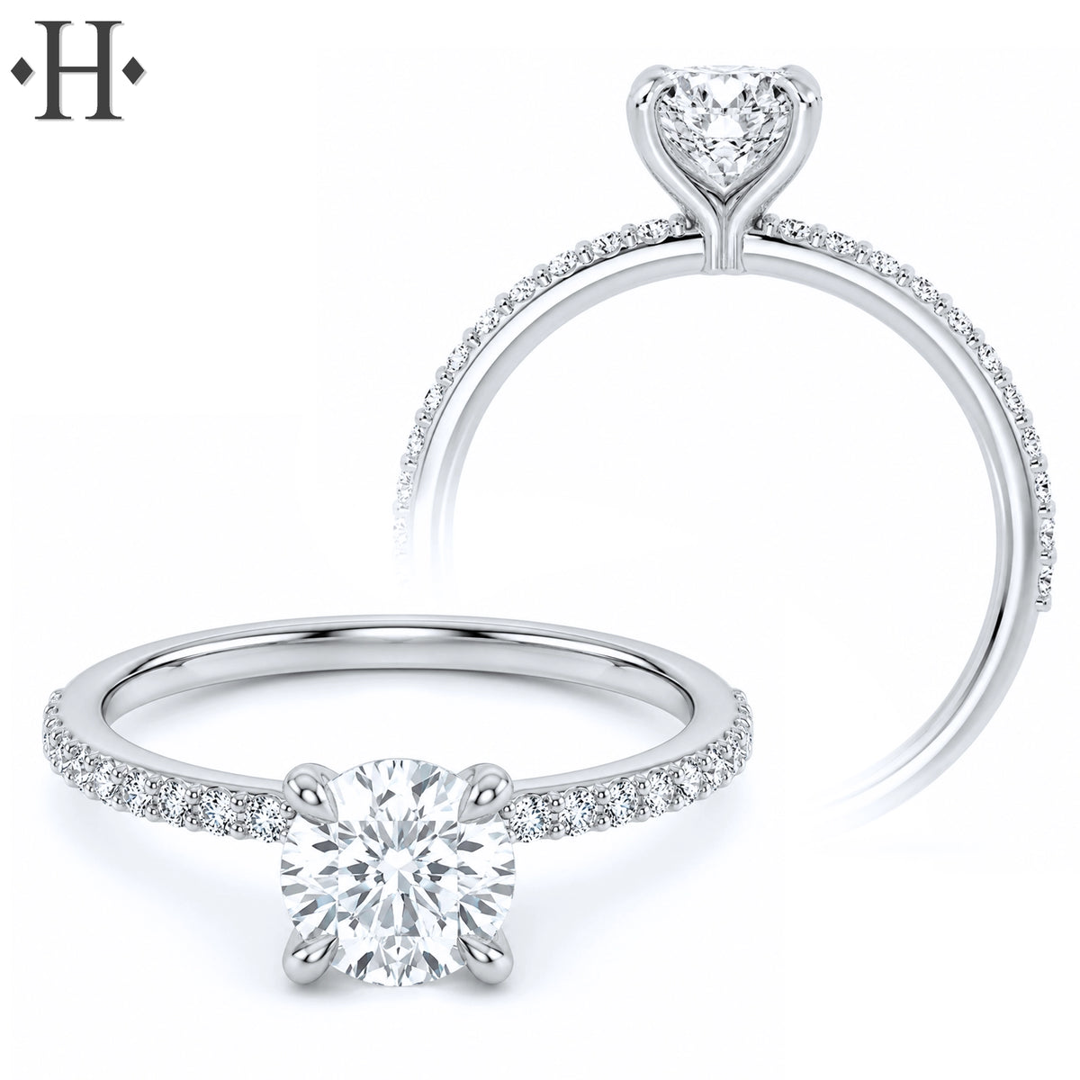 1.20ctw Round Cut Lab Grown Diamond Ring