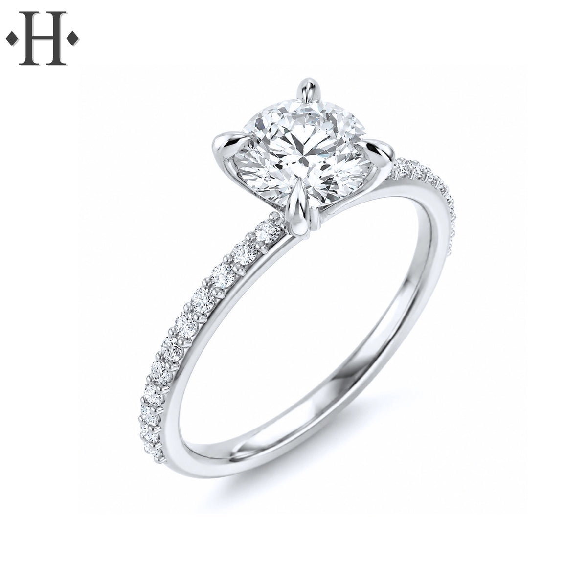 1.73ctw Round Cut Lab Grown Diamond Ring