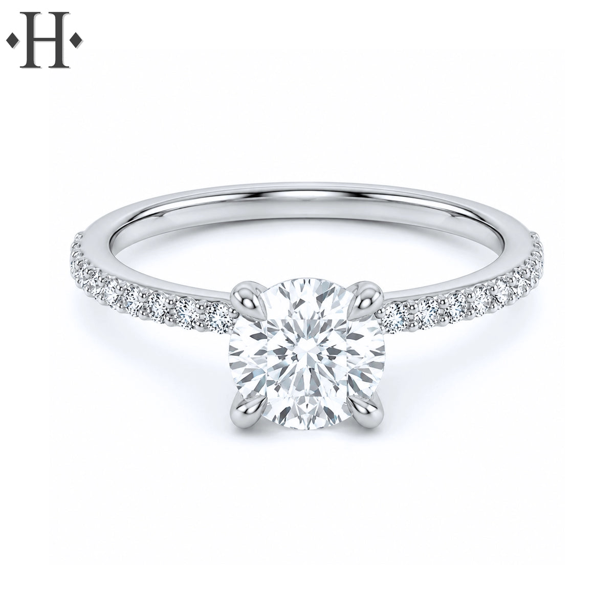 1.73ctw Round Cut Lab Grown Diamond Ring
