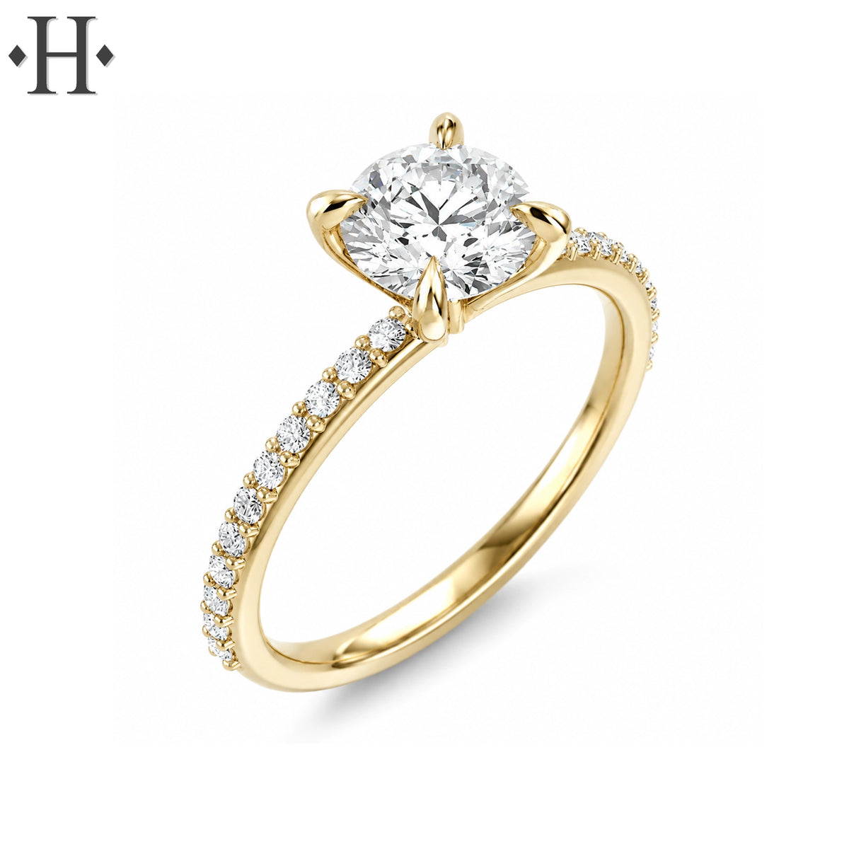 1.21ctw Round Cut Lab Grown Diamond Ring