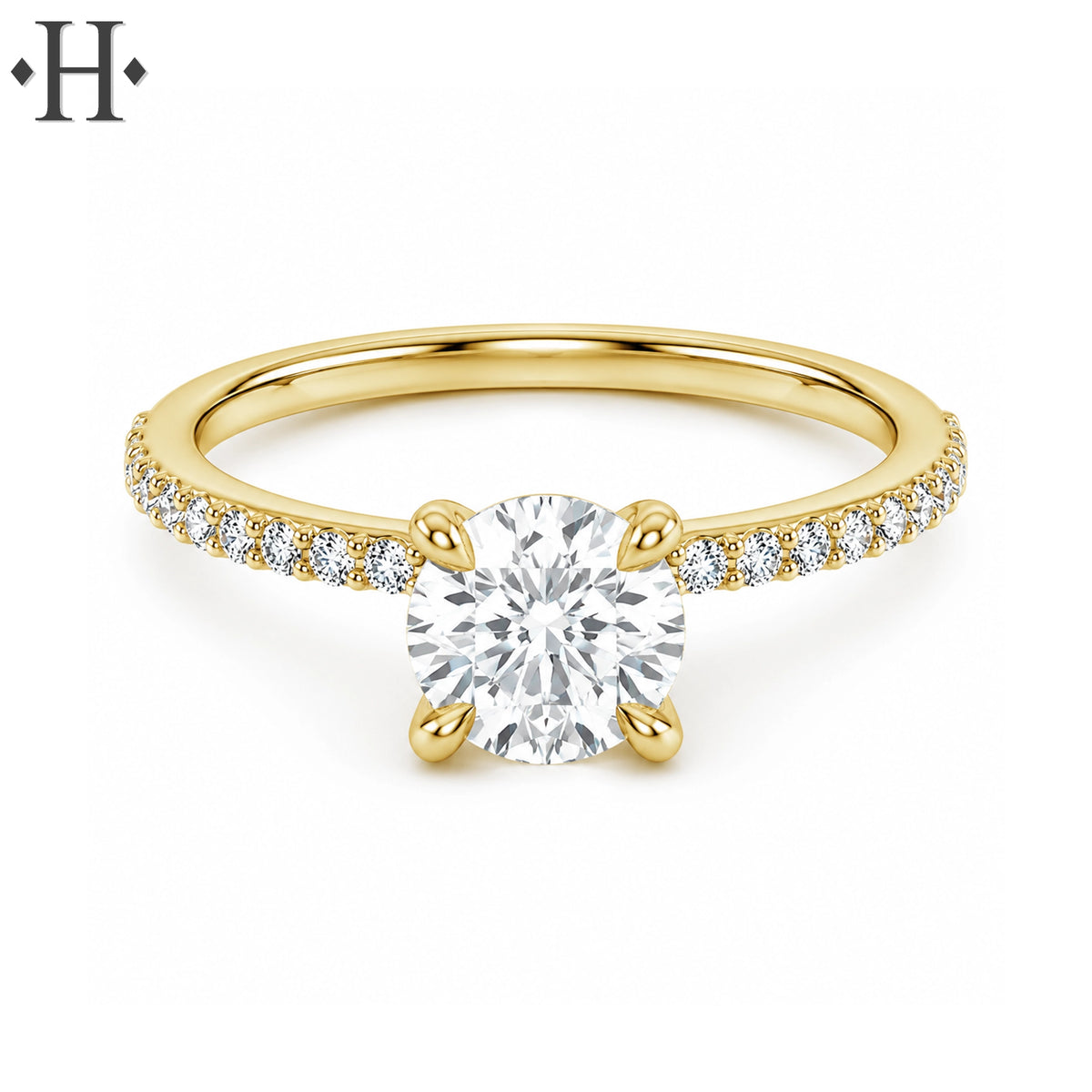 1.21ctw Round Cut Lab Grown Diamond Ring