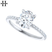 1.21ctw Oval Cut Lab Grown Diamond Ring