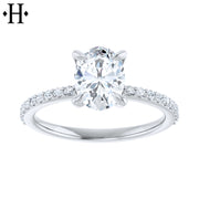 1.21ctw Oval Cut Lab Grown Diamond Ring