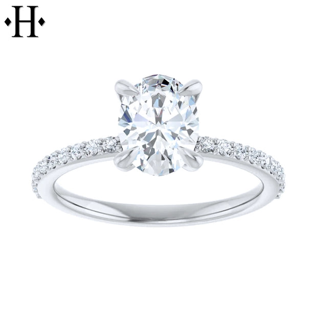 1.21ctw Oval Cut Lab Grown Diamond Ring