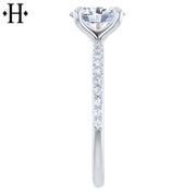 1.21ctw Oval Cut Lab Grown Diamond Ring