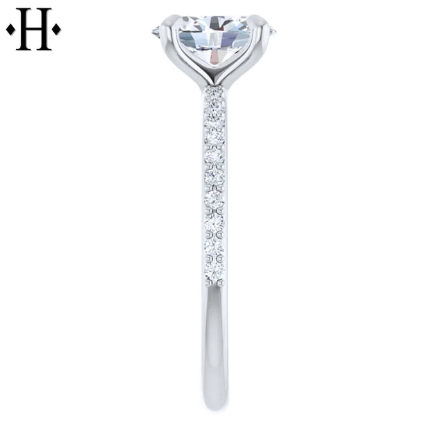 1.21ctw Oval Cut Lab Grown Diamond Ring