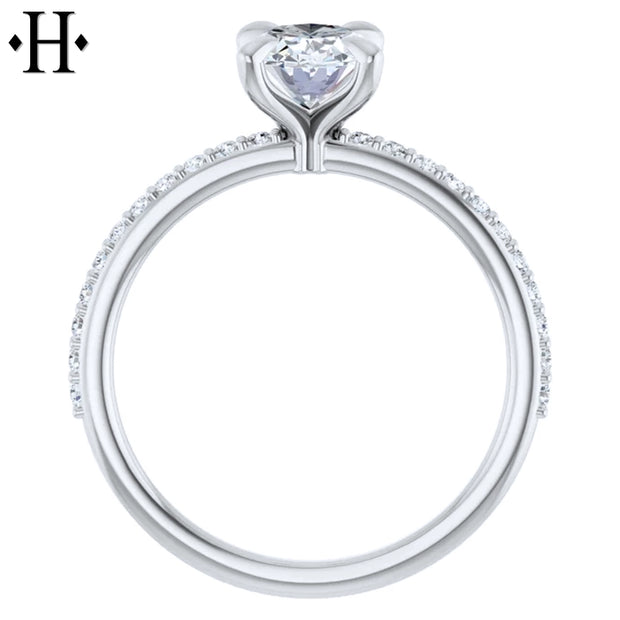 1.21ctw Oval Cut Lab Grown Diamond Ring