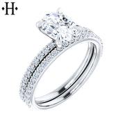 1.21ctw Oval Cut Lab Grown Diamond Ring