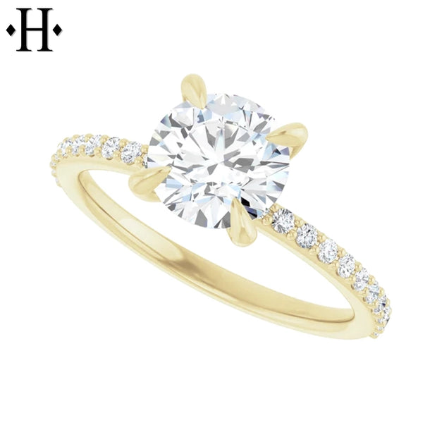 1.54ctw Round Cut Lab Grown Diamond Ring