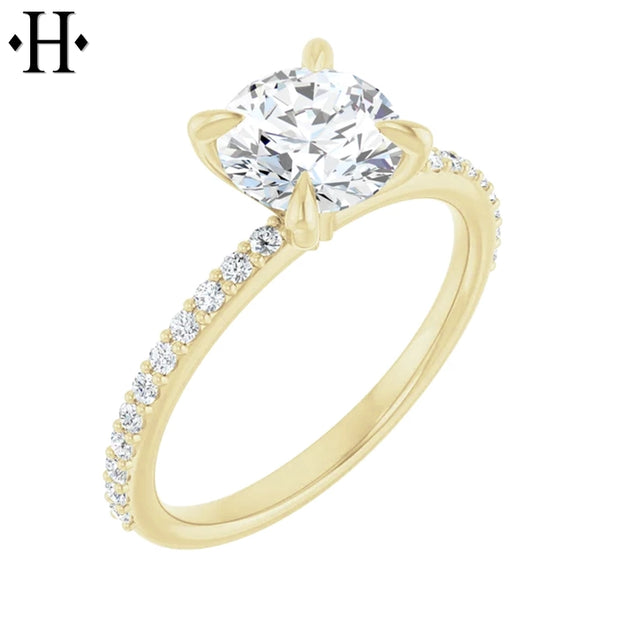 1.54ctw Round Cut Lab Grown Diamond Ring