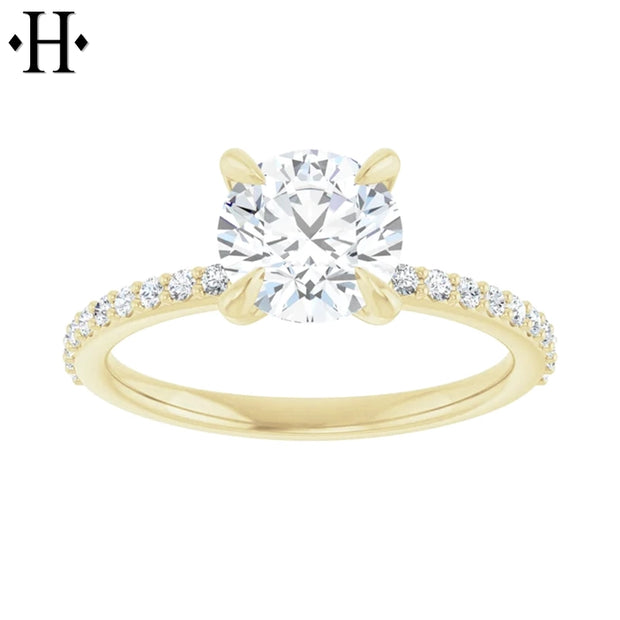 1.54ctw Round Cut Lab Grown Diamond Ring