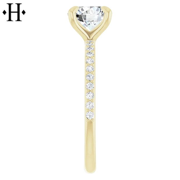1.54ctw Round Cut Lab Grown Diamond Ring