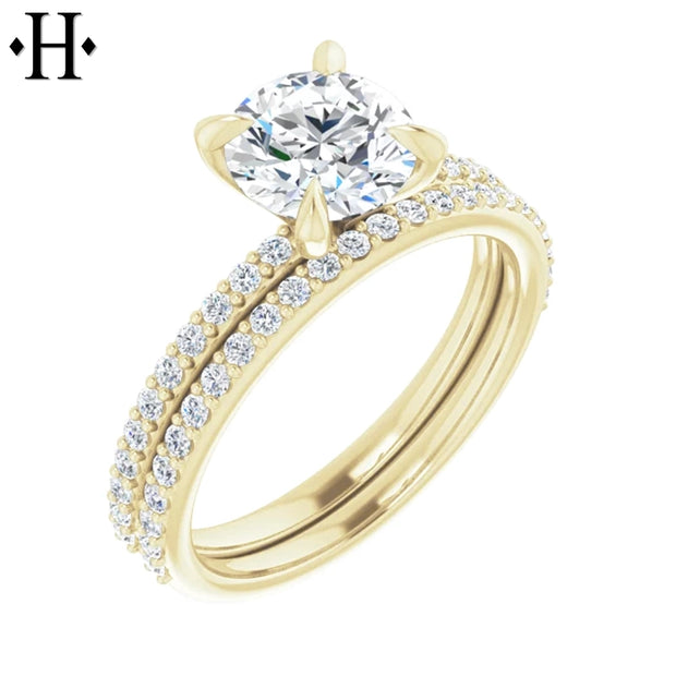 1.54ctw Round Cut Lab Grown Diamond Ring