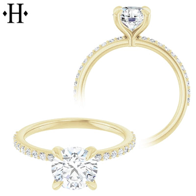 1.54ctw Round Cut Lab Grown Diamond Ring