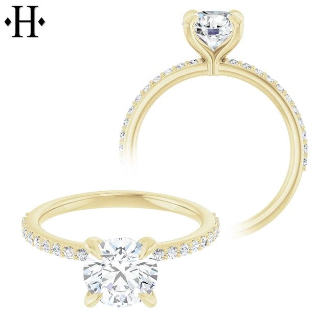 1.54ctw Round Cut Lab Grown Diamond Ring