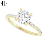 1.21ctw Round Cut Lab Grown Diamond Ring