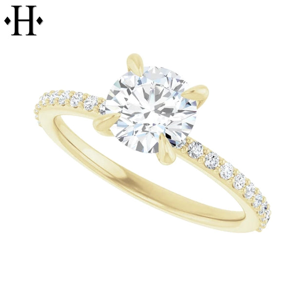 1.21ctw Round Cut Lab Grown Diamond Ring
