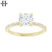 1.21ctw Round Cut Lab Grown Diamond Ring