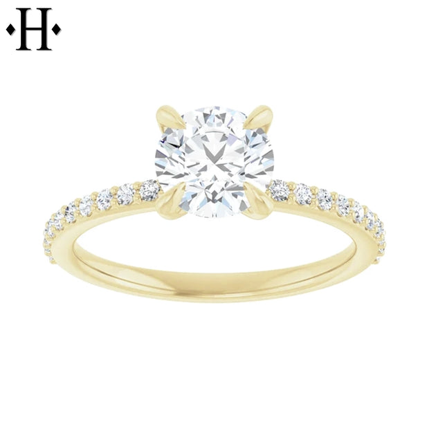 1.21ctw Round Cut Lab Grown Diamond Ring