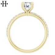 1.21ctw Round Cut Lab Grown Diamond Ring