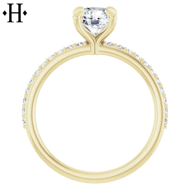 1.21ctw Round Cut Lab Grown Diamond Ring