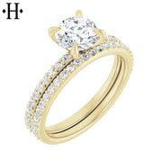 1.21ctw Round Cut Lab Grown Diamond Ring