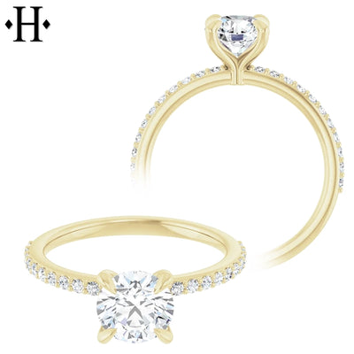 1.21ctw Round Cut Lab Grown Diamond Ring