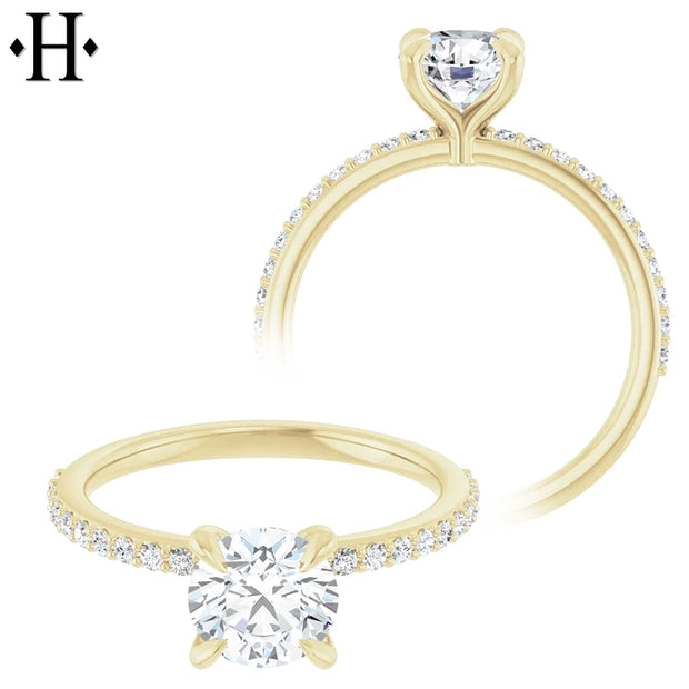 1.21ctw Round Cut Lab Grown Diamond Ring