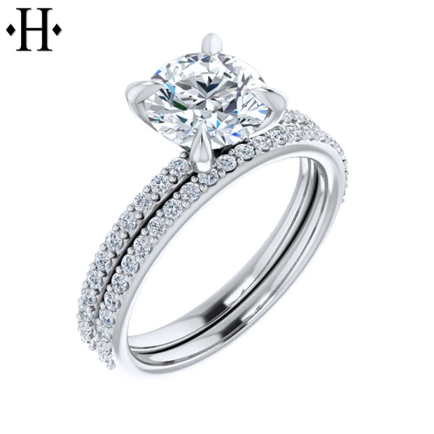 1.73cts Round Cut Lab Grown Diamond Ring