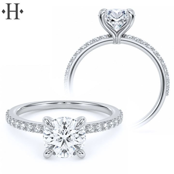 2.20ctw Round Cut Lab Grown Diamond Ring