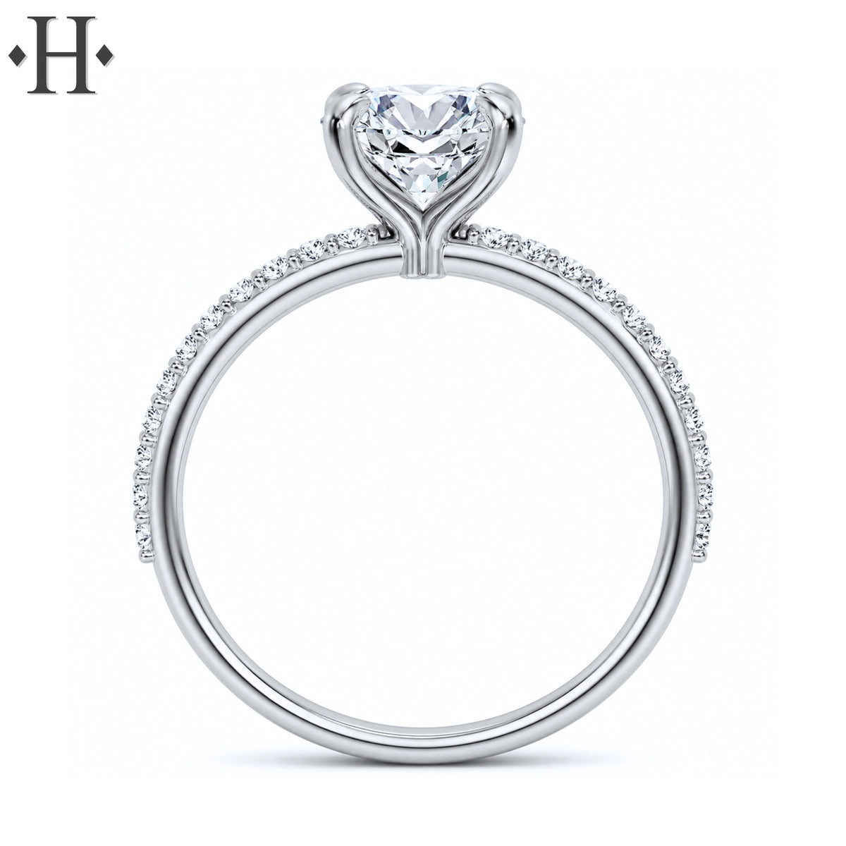2.20ctw Round Cut Lab Grown Diamond Ring